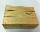 1/2 Bushel Wirebound Wooden Crate