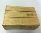 1/2 Bushel Wirebound Wooden Crate 6 1/4 x 12 1/4 x 16 3/4 inches